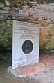 Memorial to Henri Breuil at the entrace to the Rouffignac Cave, Dordogne.