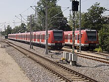 Abgestellte S-Bahnen am Bahnhof Dachau