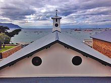 Former mast house and sail loft of 1815 at Simon's Town; now the South African Naval Museum SA Naval Museum 2014.JPG