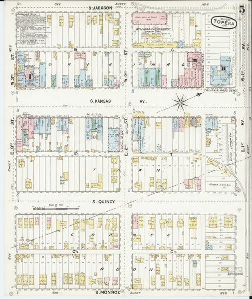 File:Sanborn Fire Insurance Map from Topeka, Shawnee County, Kansas. LOC sanborn03094 003-6.tif