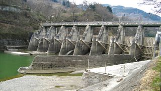 Sasadaira Dam dam in Nagano Prefecture, Japan