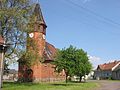 Brick-lined church at the village green, built in 1853 / Backsteinkirche von 1853 auf dem Dorfanger