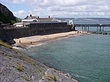 Holkeriaanse rotsen bij de pier van Mumbles.