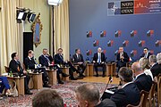 Secretary Blinken with NATO Foreign Ministers in Prague, Czechia, May 2024