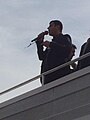 Selahattin Demirtas speaks to protesters in the aftermath of the Ankara bombing, October 11, 2015Image donated to Wikimedia UK by Mark Lowen, former BBC correspondent in Turkey.{{subst:OP}}