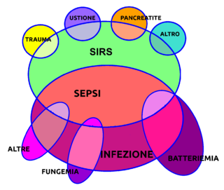 <span class="mw-page-title-main">Systemic inflammatory response syndrome</span> Inflammation affecting the whole body