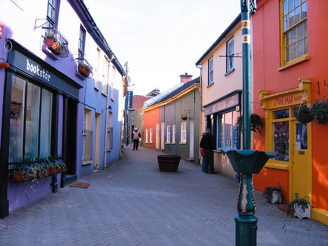 Kinsale is known for its historic streetscape and brightly coloured shops.