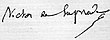 signature de Victor de Laprade
