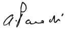 Firma di Alexandre Parodi