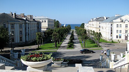 Mere Puiestee street in Sillamäe