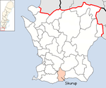 Location of the municipality of Skurup