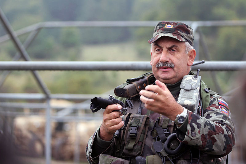 File:Slovenian Armed Forces Sgt. 1st Class Jaunig Jozef gives night vision device training to fellow soldiers during Saber Junction 2014 at Camp West at the Hohenfels Training Area in Hohenfels, Germany, Sept 140902-A-ZG808-101.jpg