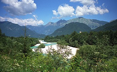 Soča/Isonzo near Kobarid, Slovenia