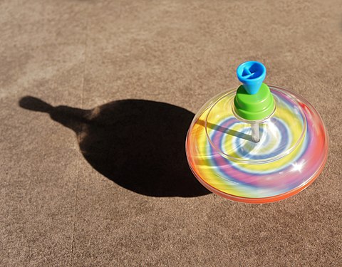 Spinning top shadow