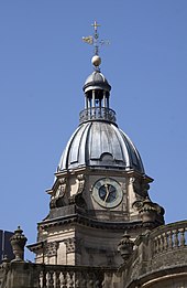 The dome of the western tower St. Philips Cathedral clock tower (4546238272).jpg