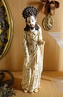 Painted ivory statue of St. Joseph (17th century)