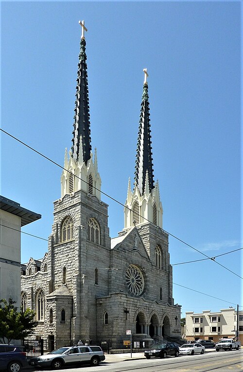 St. Paul's Catholic Church in San Francisco, used in the film as Saint Katherine's