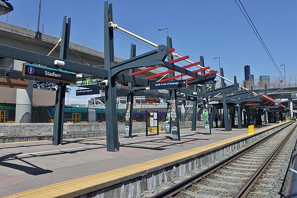 Stadium station from the SODO Trail