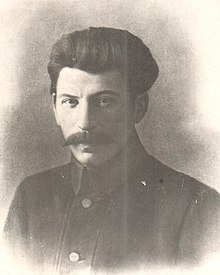 Joseph Stalin in 1917 as a young People's Commissar. Stalin 1917-1.1A.jpg