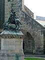 The statue of Saint George Slaying the Dragon, in front of the Reformed Church →