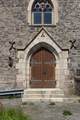 English: Protestant Church (Detail: Portal) in Hintersteinau, Steinau, Hesse, Germany