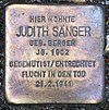 Stolperstein Sächsische Str 6 (Wilmd) Judith Sänger.jpg