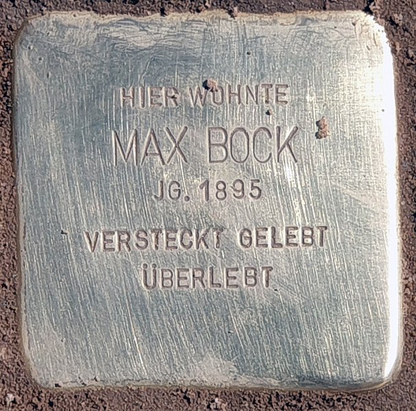 File:Stolperstein Seydlitzstr 40 (Lankw) Max Bock.jpg