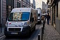 Stopped delivery truck causing congestion, Conde de Vizela Street, Porto, Portugal (PPL1-Corrected) julesvernex2.jpg