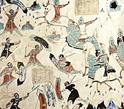 Story of the Five Hundred Robbers (535-557 CE), Mogao Cave 285, Dunhuang, China.jpg