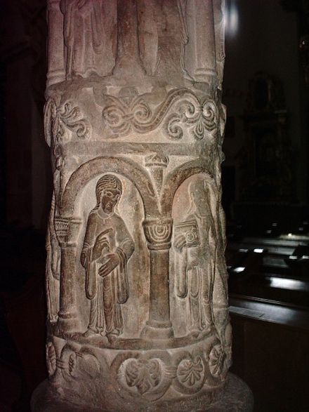 The Column of virtues in Church of the Holy Trinity at Strzelno
