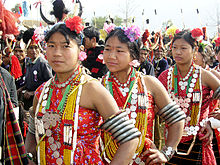 Naga people in Northeast India Sumi dancer girls.jpg
