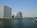 Sumida river, IBM building from Eitai bridge 1.jpg