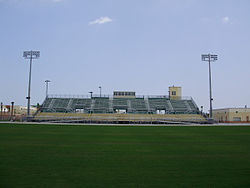 Home grandstand of Suncoast Stadium: May 6, 2010