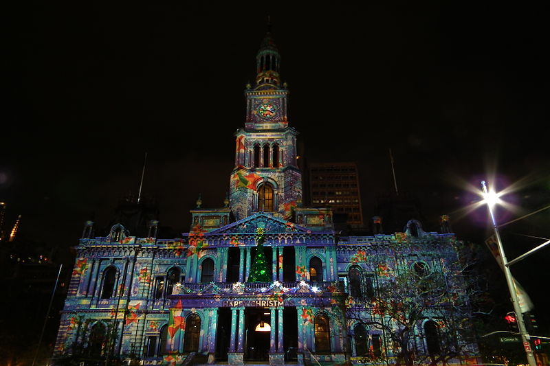 File:Sydney Town Hall - 2011 Christmas illumination (6547510247).jpg