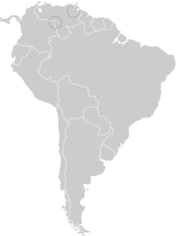 Distribución geográfica del pijuí del Orinoco.