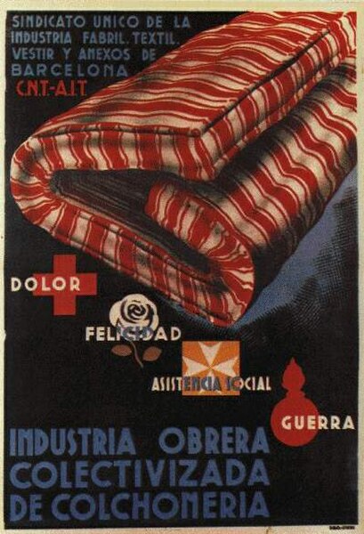 CNT poster promoting collectivized Textiles