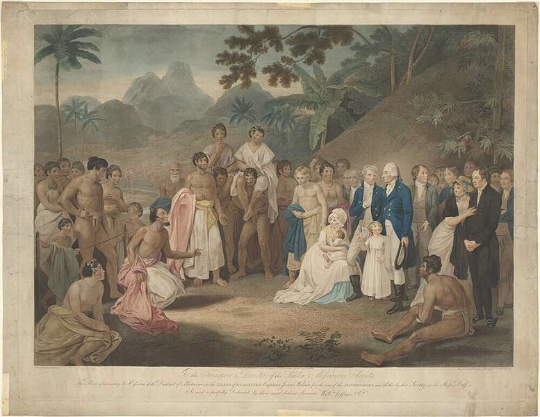 File:The Cession of the District of Matavai in the Island of Otaheite to Captain James Wilson for the Use of the Missionaries Sent Thither by that Society in the Ship Duff, 1801.jpg