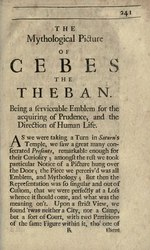 The Mythological Picture of Cebes the Theban