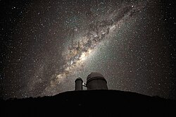 The Milky Way as viewed from La Silla Observatory The Galactic Centre and Bulge above the ESO 3.6-metre telescope.jpg