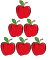 Three apples.svg