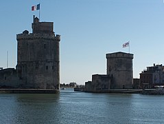 ラ・ロシェル旧港にたつ塔。かつてテンプル騎士団のコマンドリーであった名残である