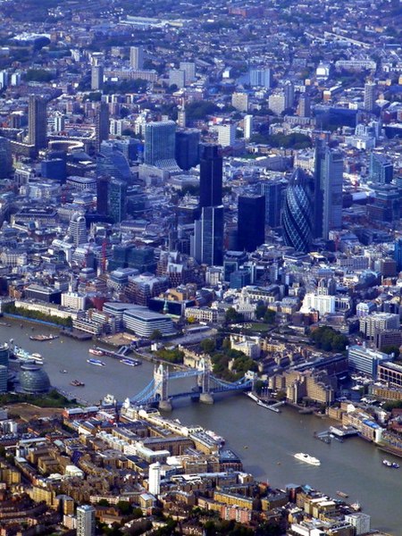 File:Tower Bridge and the City of London from the air - geograph.org.uk - 2646284.jpg