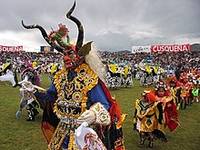A dancer of Diablada puneña in the Candlemas festivity.