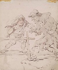 Two Men - Thomas Rowlandson - ABDAG003912