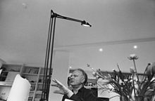 Ulrich Beck in his flat in Munich, 1999