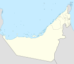 Ali på en karta över Förenade arabemiraten