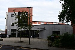 The Courtyard student accommodation block on the University of Hull campus. This is one of two accommodation blocks to have recently been constructed on the campus, with The Courtyard, the oldest of the blocks, opening for student accommodation in 2016.