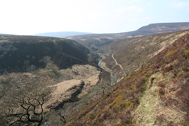 The river in its highest stretch, on Howden Moor close to the source