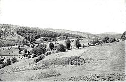 A falu részlete a 20. század elején