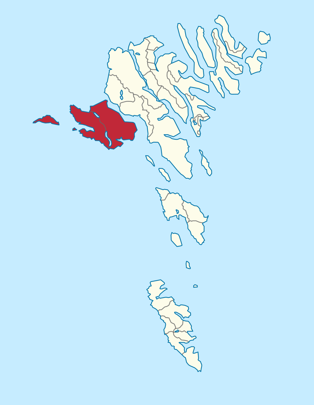 фарерские острова на карте